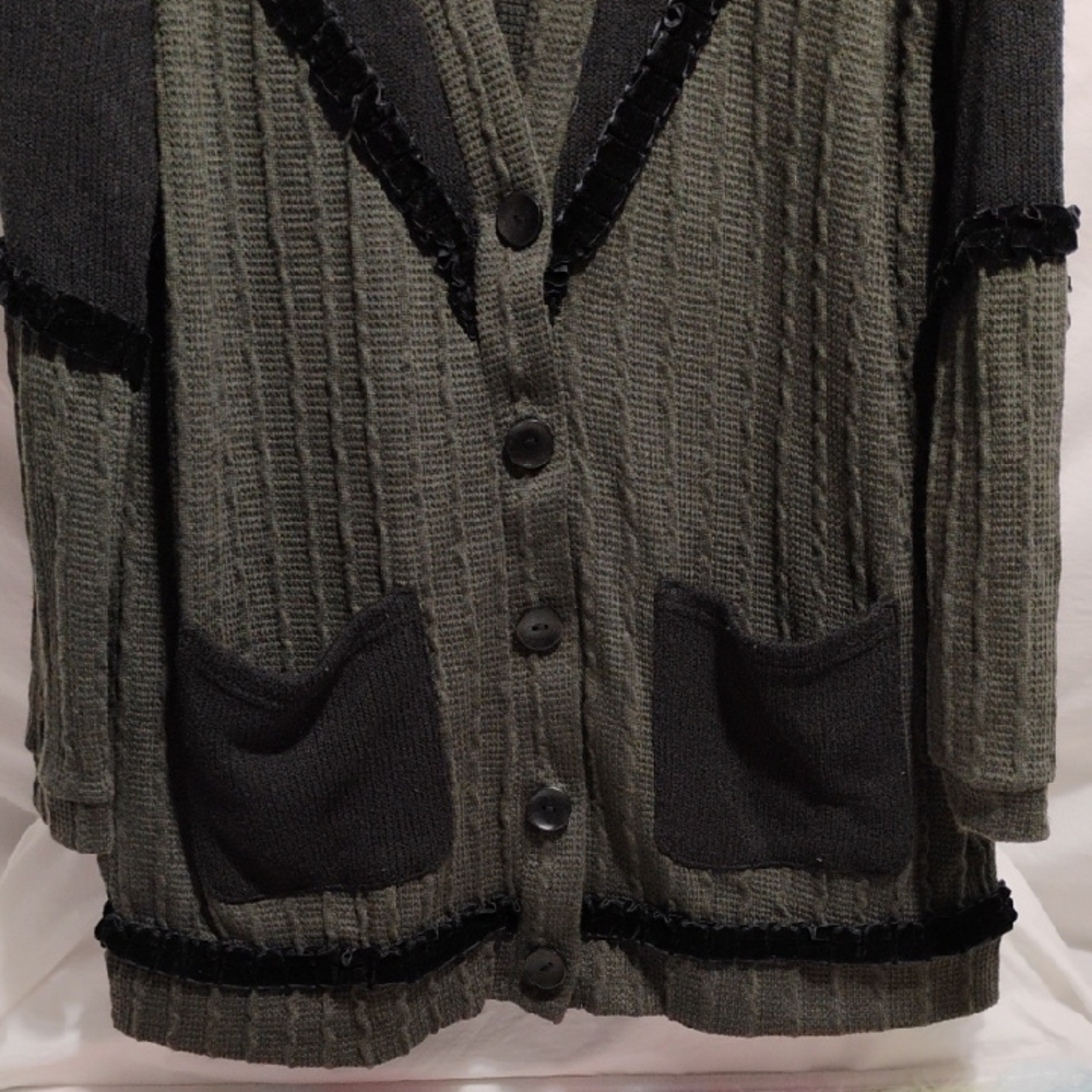 SALE! Disturbia Lola Oversized Panel Cardigan Sz.M/L (BX16) - Picture 3 of 11